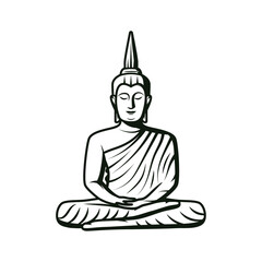 buddha statue vector illustration design vector 