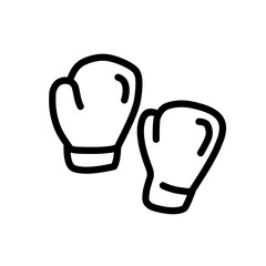 Line icon of a pair of boxing gloves