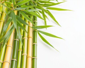 Bamboo Leaves and Stalks Arrangement