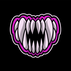 Love Fangs Mascot Vector Illustration is perfect for your brand business