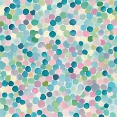 Colorful Vibrant Pastel Polka Dot Pattern Design Abstract Backdrop Geometric Texture Seamless Mosaic Wallpaper Background