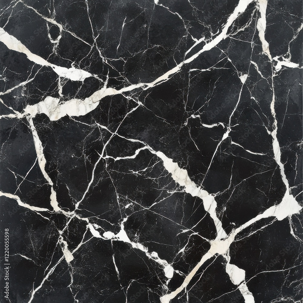 Poster elegant black and white marble texture abstract background with intricate patterns and clean minimal