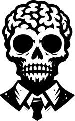 vector illustration design image icon logo symbol silhouette zombie undead