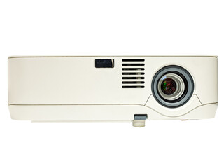Projector white isolated on white background