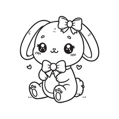 Obraz premium Cute Easter sitting alone 