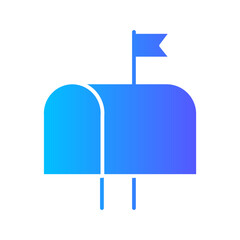 mailbox gradient icon