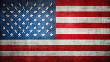 Naklejka premium Minimalist American Flag Photography: Ultra HD 12K Patriotism Image, USA Symbol, Stars Stripes
