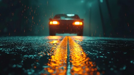 City Avenue Journey, a wide-open road lined with trees leading towards a vibrant city skyline, inviting exploration and adventure amidst the calm of nature.