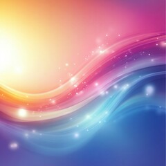 Mesmerizing Abstract Waves of Vibrant Colorful Lights Swirling in Hypnotic Motion