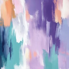 Vibrant Brushstrokes and Ethereal Hues Captivating Abstract Painting Background