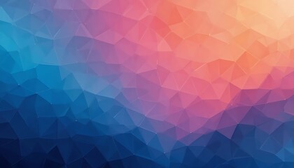 Obraz premium Abstract Blue Pink and Orange Geometric Polygon Background