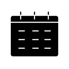 calendar glyph icon