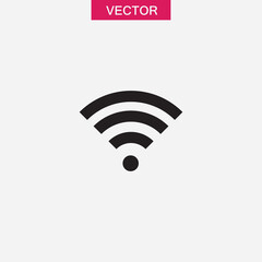 WiFi icon, vector flat black simple trendy style illustration for web and app..eps
