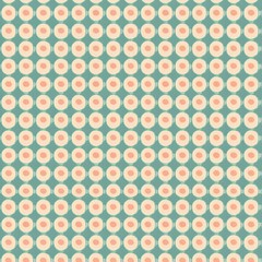 Minimalist Pastel Polka Dot Pattern with Geometric Circular Shapes