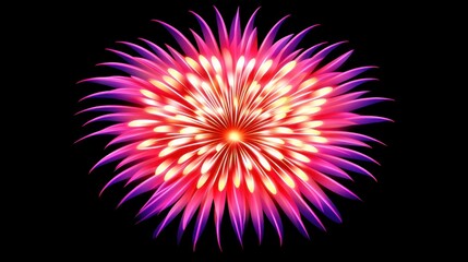 Fototapeta premium Vibrant Neon Display in the Night Sky