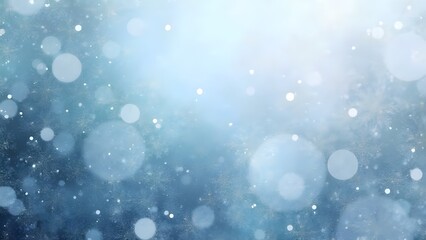 Obraz premium Frosted Elegance Icy Blue and Silver Abstract Background