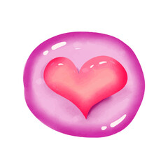  Watercolor lovely vector hearts