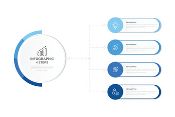Vector infographic label design with circle infographic template design and 4-5-6 options or steps. Can be used for process diagram, presentations, workflow layout, banner, flow chart, info graph