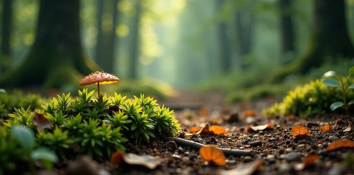 Foglie di castagna sparse sul fondo Bianco con mossa, forest floor, leaf, woodsy