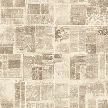 Vintage Newspaper Collage Abstract Textured Background