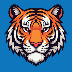 Tiger, tiger head, tiger emblem, esport vector logo, sticker
