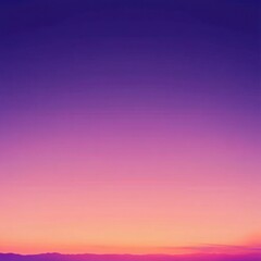 Naklejka premium Captivating Sunset Gradient Landscape with Silhouetted Horizon