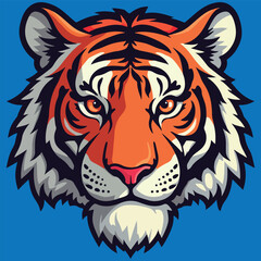Tiger, tiger head, tiger emblem, esport vector logo, sticker
