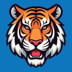 Tiger, tiger head, tiger emblem, esport vector logo, sticker
