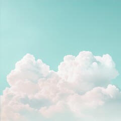 Serene Cloudscape Filling the Vast Tranquil Sky with Ethereal Beauty