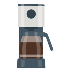  vector Modern Coffee Maker flat illustration
