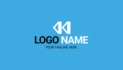 Logo design with letter K