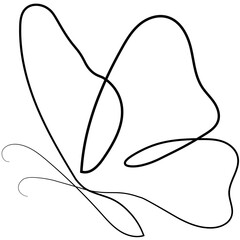 Monoline Butterfly Decoration