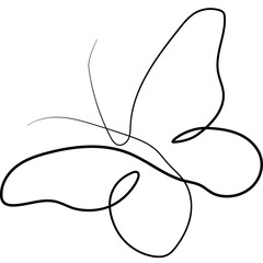 Monoline Butterfly Decoration