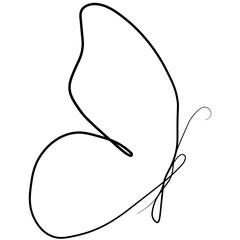 Monoline Butterfly Decoration