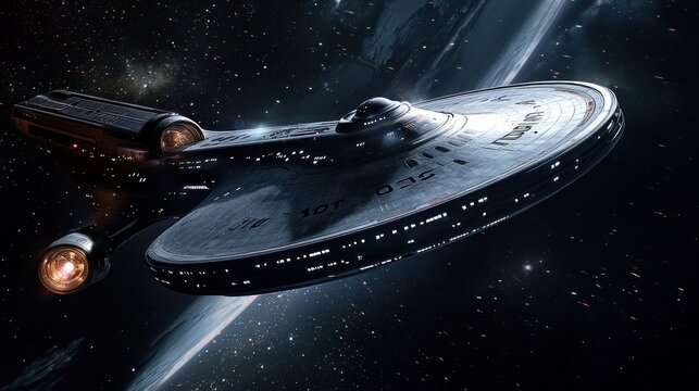 USS Enterprise NCC-1701-F in Deep Space