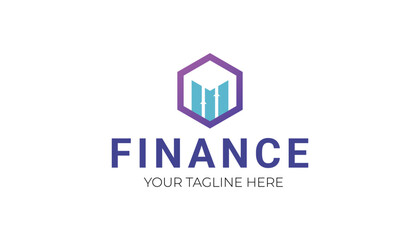 Investment logo finance logo, financial investment logo, business logo with letter M