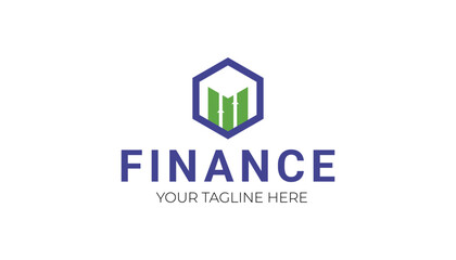 Investment logo finance logo, financial investment logo, business logo with letter M