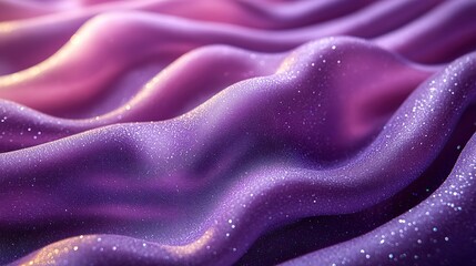 Obraz premium Trendy 80s, 90s, 2000s background of draped saturated purple fabric with silver lurex thread. Beautiful fashionable shiny fabric with a shiny thread for making clothes. Textile background texture.