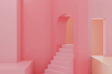Obraz premium red carpet and staircase