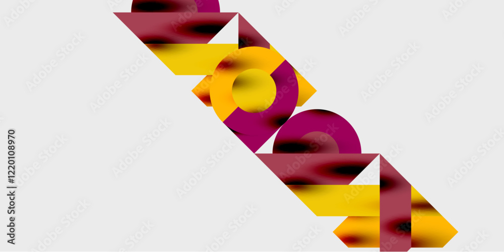 Poster Vibrant abstract background circles with smooth gradients, creating a dynamic and modern design. Ideal for creative, tech, or contemporary-themed projects