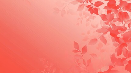 Coral Leaves Abstract Background Design Spring Summer