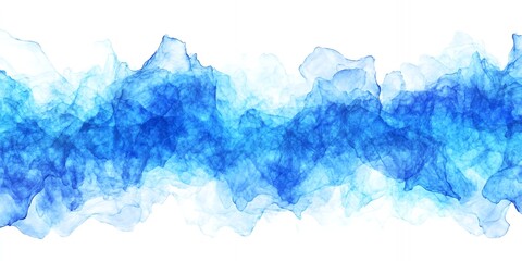 Abstract Blue Watercolor Texture Swirling Paint Fluid Design Digital Art Background