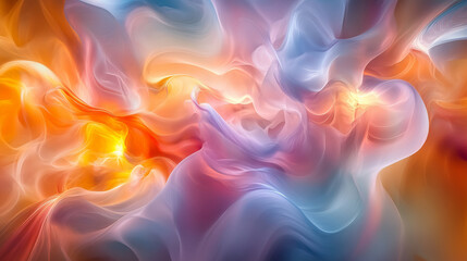 Obraz premium Abstract Colorful Swirls and Fluid Background