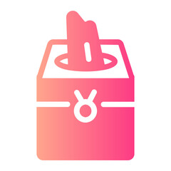 tissue box gradient icon