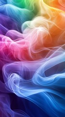 Obraz premium Abstract Multicolored Background with Flowing Lines and Vibrant Waves