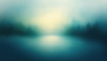 Soft Abstract Landscape with Blurred Blue and Green Gradients Ethereal Lighting Dreamy Atmosphere