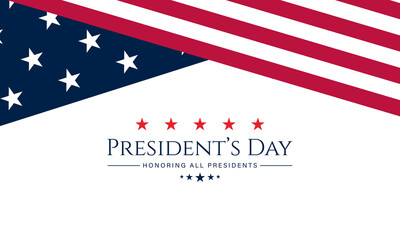 Happy Presidents Day United States Of America Design Background Illustration