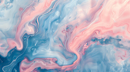 Obraz premium Natural marble texture featuring swirling pink and blue hues, generative ai