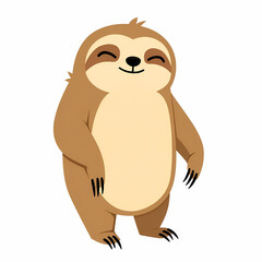 Obraz premium adorable cartoon sloth