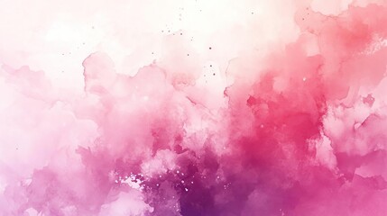 Obraz premium a pink and purple watercolor painting with a white background